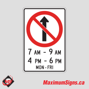 Rb-10a · No Straight - Times/Days, Regulatory Signs