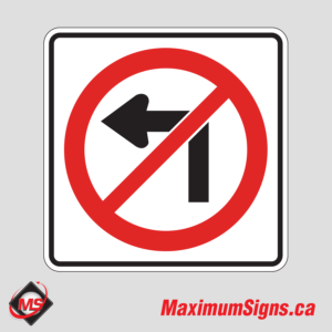 Rb-12 · No Left Turns, Regulatory Signs