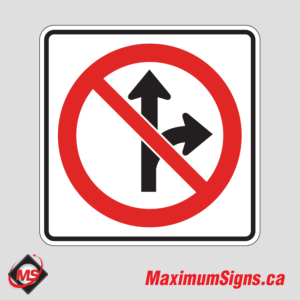 Rb-13 · No Straight/Right, Regulatory Signs