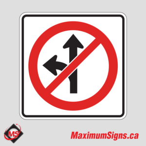 Rb-14 · No Left/Straight, Regulatory Signs