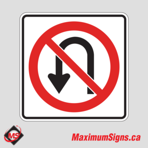 Rb-16 · No U-Turns, Regulatory Signs