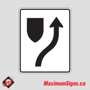 Rb-25 · Merge Right, Regulatory Signs