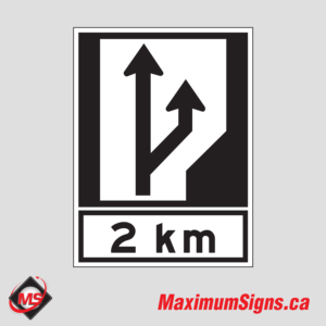 Rb-30 · Lane Split 2 Km, Regulatory Signs