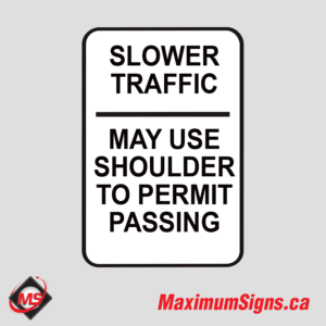 Rb-32 · Slower Traffic - Shoulder, Regulatory Signs