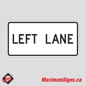 Rb-41t · Left Lane, Regulatory Signs