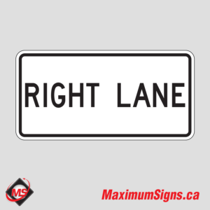 Rb-42t · Right Lane, Regulatory Signs