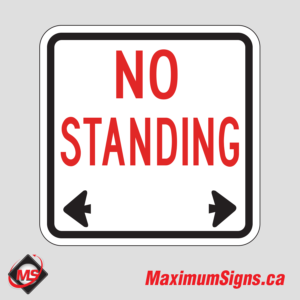 Rb-54 · No Standing - Left/Right, Regulatory Signs