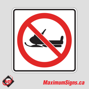Rb-65 · No Snowmobiles, Regulatory Signs