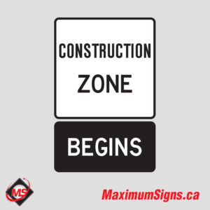 Rb-90a · Construction Zone Begins, Regulatory Signs
