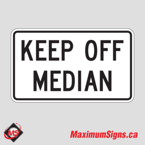 Rb-74 · Keep Off Median, Regulatory Signs