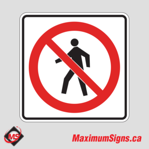Rc-12 · No Pedestrians, Regulatory Signs