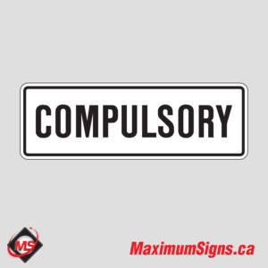 Rc-13t · Compulsory, Regulatory Signs