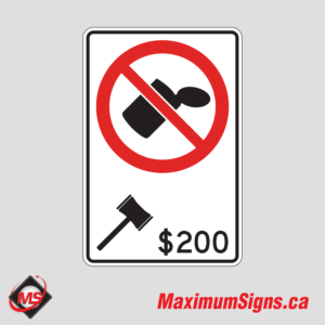 Rc-4a · No Littering - $200 Fine, Regulatory Signs