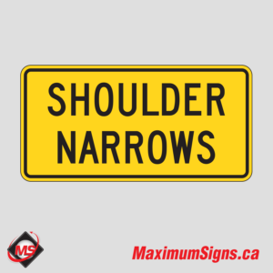 Wa-24ta · Shoulder Narrows (Text), Warning Signs
