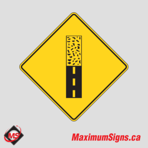 Wa-25 · Pavement Ends, Warning Signs