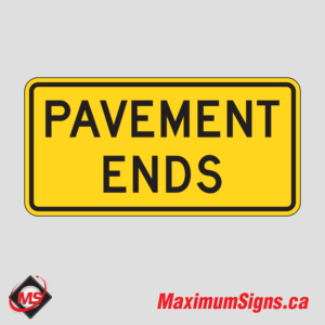 Wa-25t · Pavement Ends, Warning Signs
