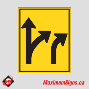 Wa-51R/L · Lanes Exiting, Warning Signs