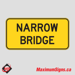 Wa-70t · Narrow Bridge (Text), Warning Signs