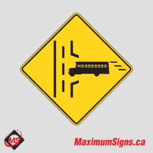Wc-10R or L · School Bus Entrance Ahead, Warning Signs