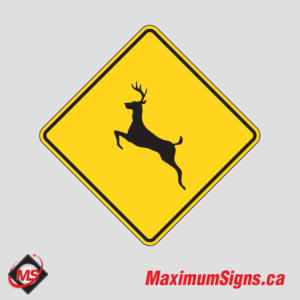 Wc-11 · Deer Crossing, Warning Signs