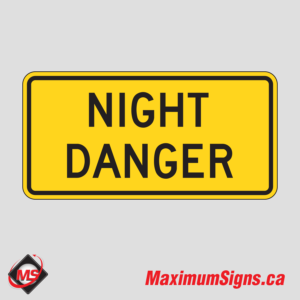 Wc-12t ·  Night Danger(Text), Warning Signs
