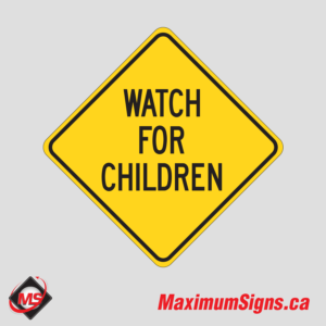 Ws-1 · Watch For Children, Warning Signs