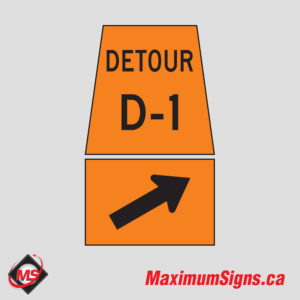 Tc-10f L/R • Detour Direction Arrow, Construction