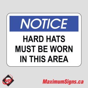 IS-51 · NOTICE - Hard hats must be worn in this area