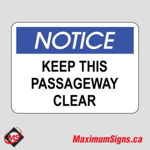 IS-52 · NOTICE - Keep this passageway clear