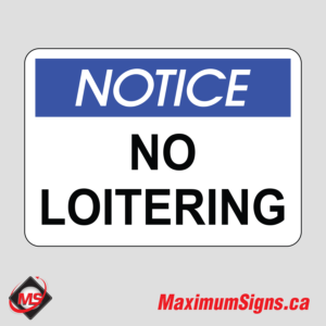 IS-74 · NOTICE - No loitering