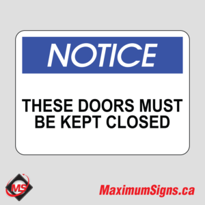 IS-77 · NOTICE - These doors must be kept closed