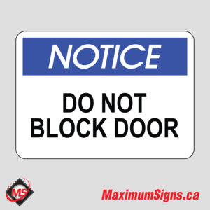 IS-81 · NOTICE - Do not block door