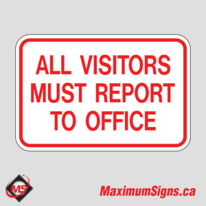 IS-88 · All visitors must report to office